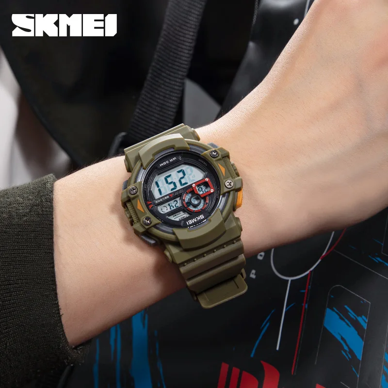 SKMEI Brand Led Light Multifunctional Sport Watch Men\'s Watches Stopwatch Waterproof Men Wristwatches Relogio Masculino