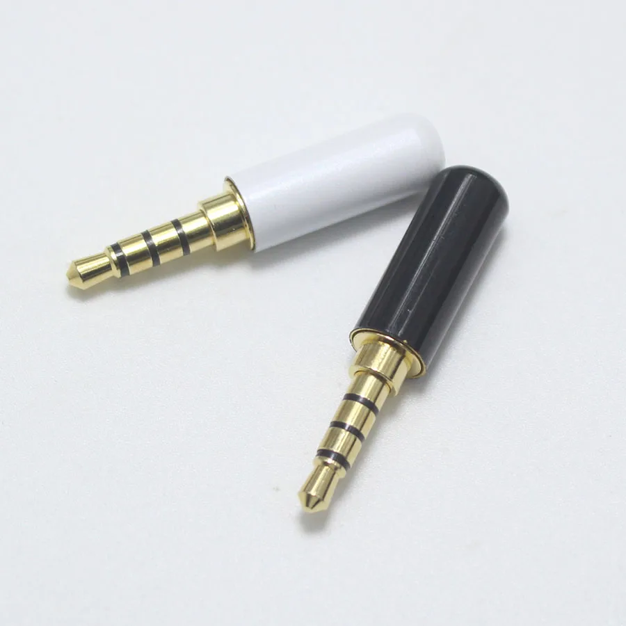 1Pcs 2.5/3.5mm 3/4 Pole Male Audio Plug RCA 2.5/3.5 Jack for DIY Headset Dual Track Repair Headphone Earphone Cable Connector