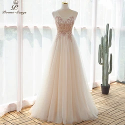 Sexy Elegant light color Evening dress  prom dresses evening gowns vestidos de fiesta robe de soirée de mariage