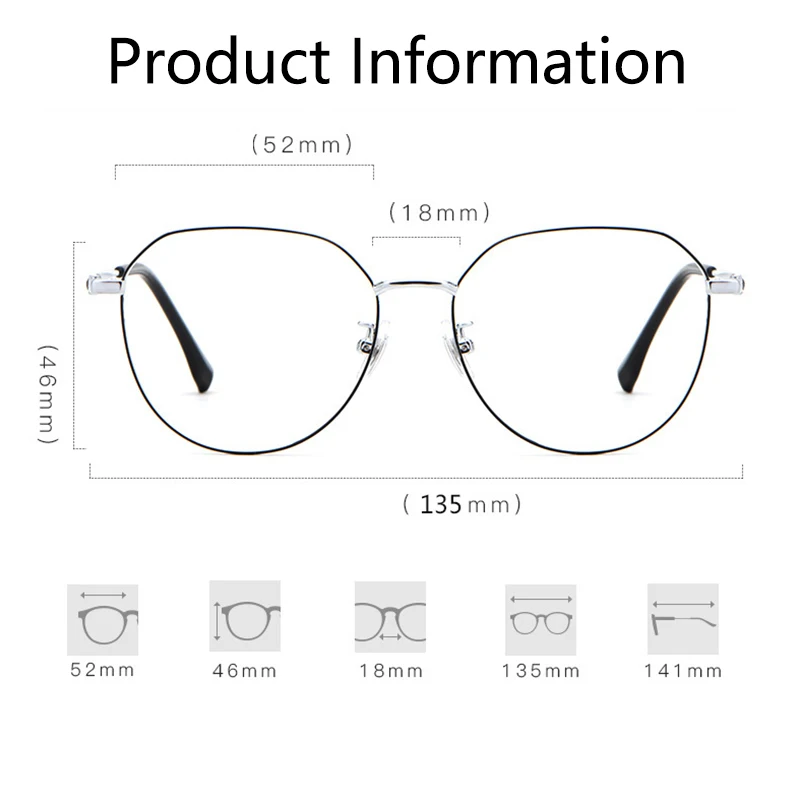 Kacamata Miopia Fotochromic Titanium Kacamata Rabun Jauh Ultralight Pria Wanita Kacamata Diopter -1.25 -1.75 -2.25