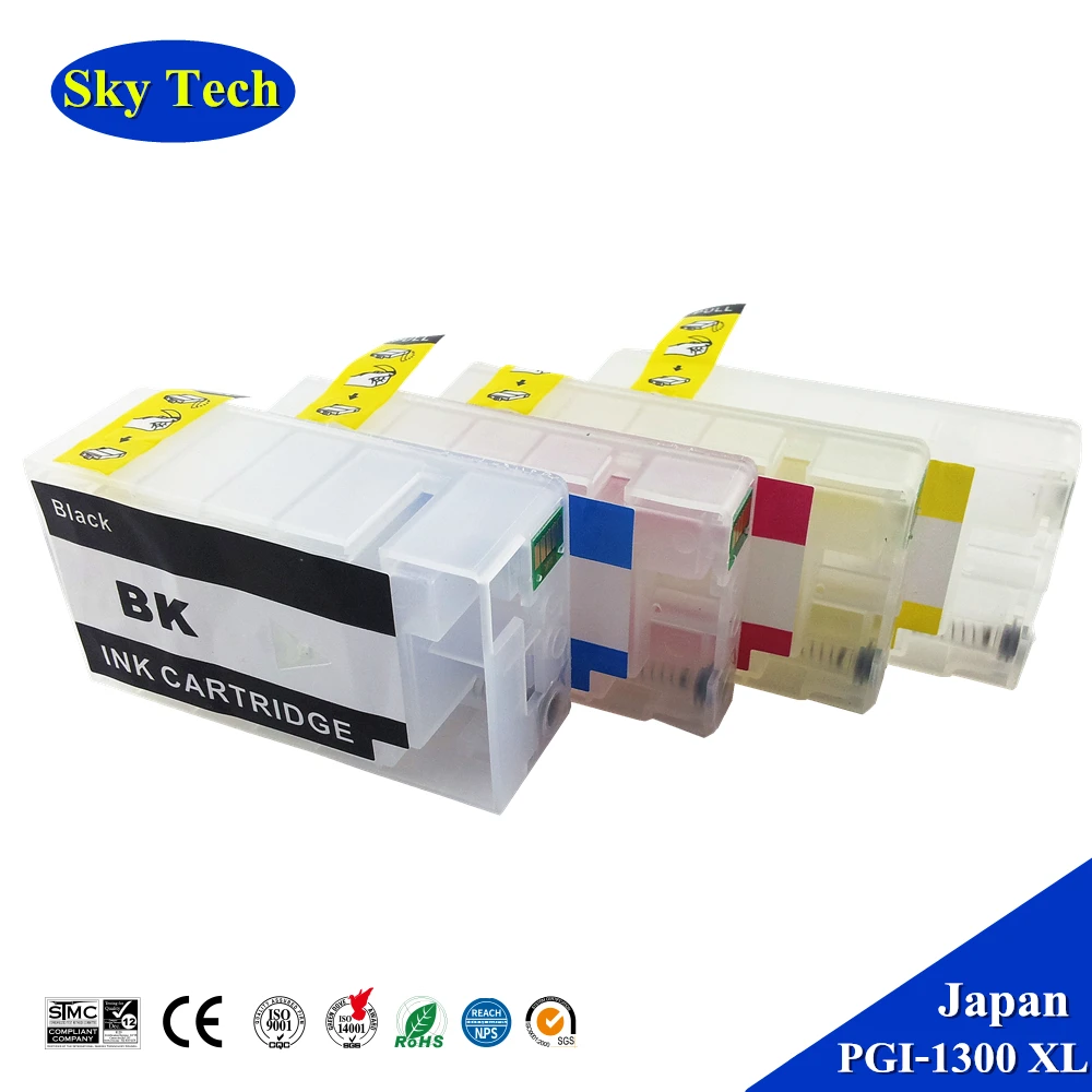 Refillable Ink Cartridge For PGI1300 , PGI-1300 XL For Canon MAXIFY MB2030 MB2130 MB2330 MB2730 , With ARC Chip