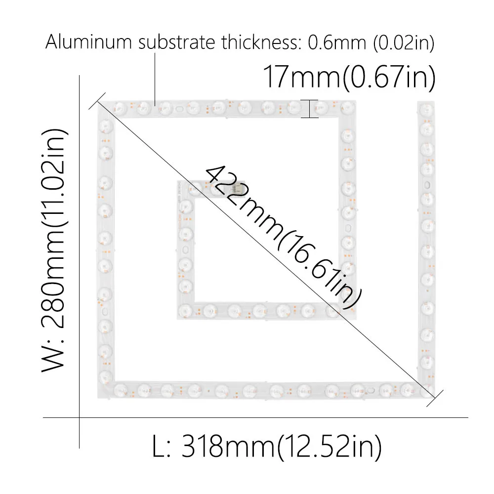 4pieces 40W LED Panel Light Module Lamp Energy Saving 220V Light Bar And Driver Square Ceiling Lamp Board Light Indoor Wall Lamp