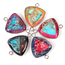 Natural Stone Pendants Drop Shape Triangle Pendants For Jewelry Making Diy Crafts Bracelet Necklace Handmade Accessories 25*21mm