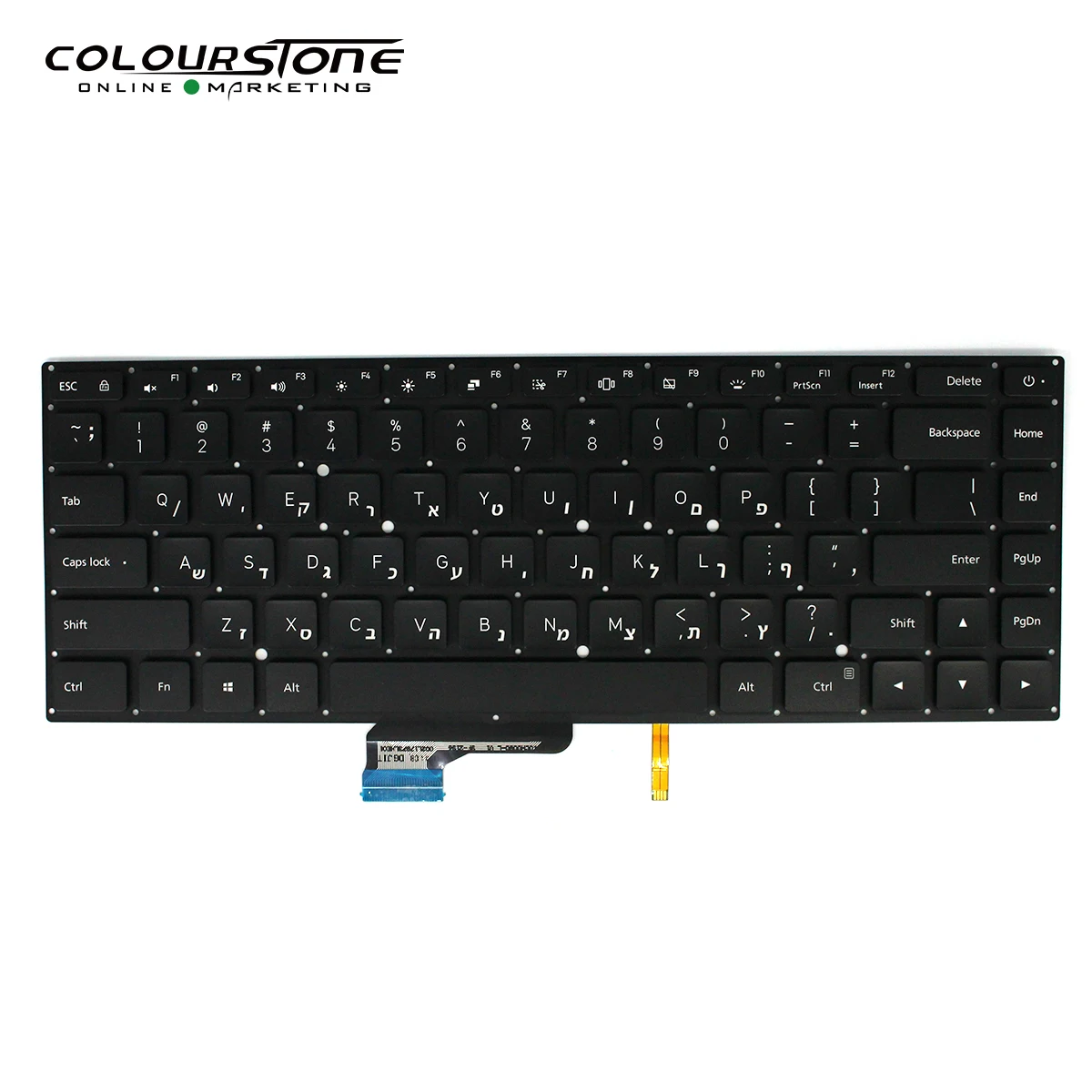 Laptop Hebrew/Russion Keyboard For Xiaomi Mi Notebook 15.6 RUBY TM1802 TM1802 MX110 TM1709 TM1705  Black With Backlit Keyboard