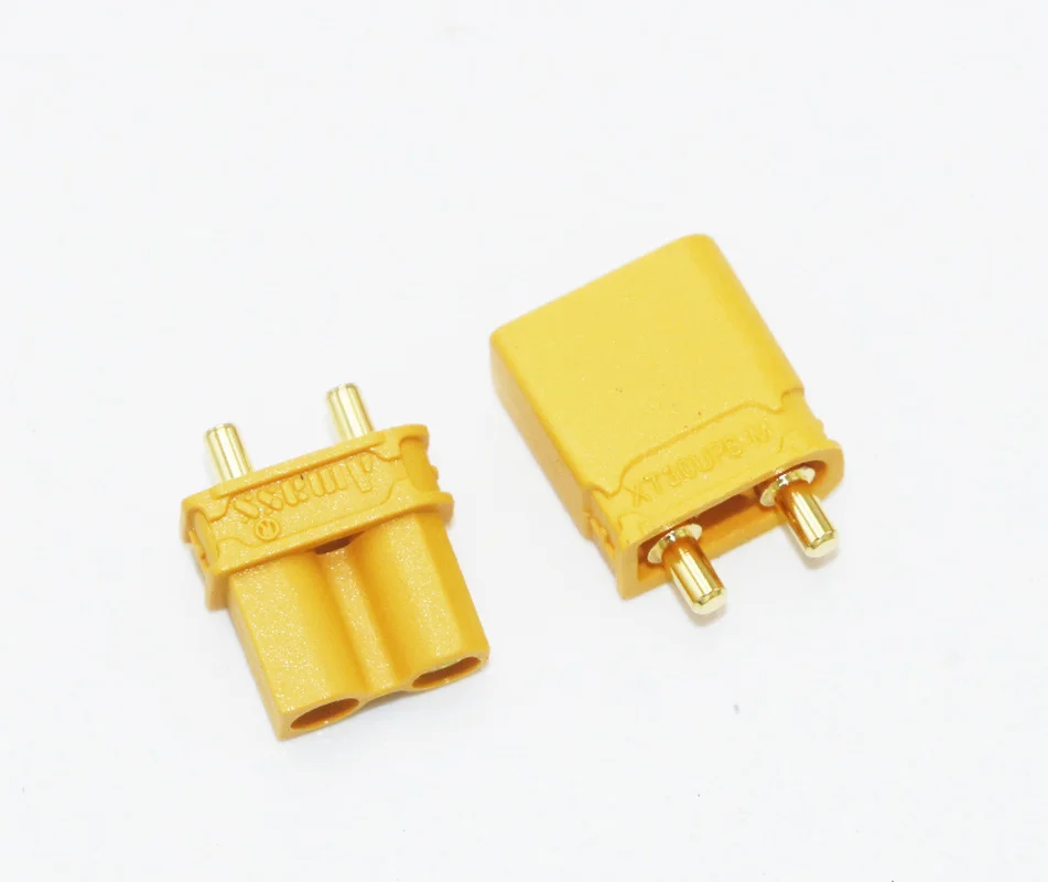 موصل بطارية ذكر وأنثى Amass XT30U XT30UPB, 100 قطعة Amass XT30U XT30UPB قابس بطارية مطلي بالذهب لطائرات RC (50 زوج) بخصم 30%