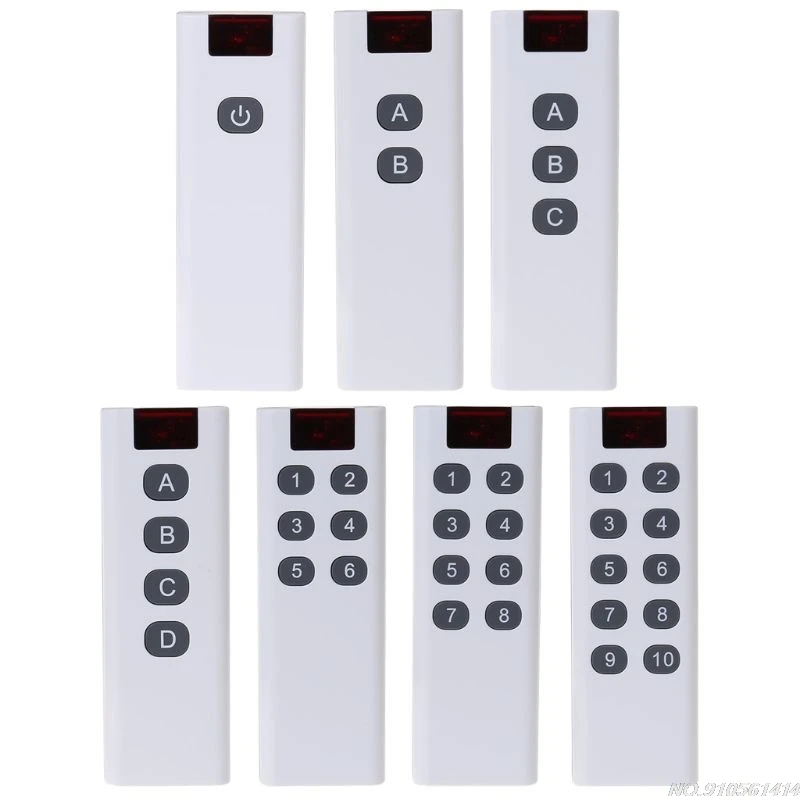 Universal Wireless Learning Code Digital Remote Controller Transmitter 4/6/8/10 Channels Buttons Keypad JY09 21 Dropshipping