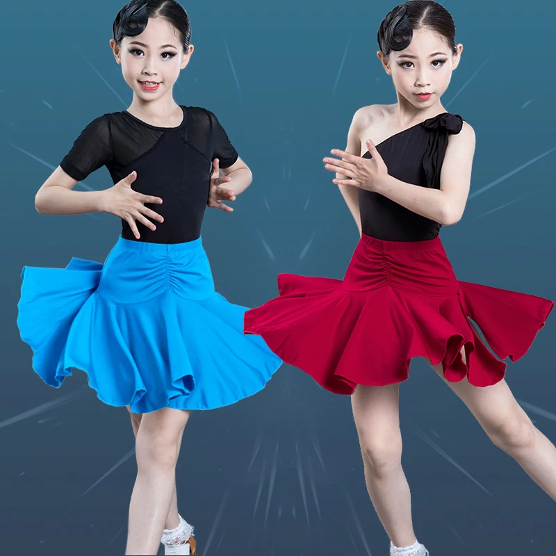 Latin Dance Costumes For Children Girls Professional Beginners Practice Clothes Rumba Tango Samba Salsa Dance Dresses DQL3388