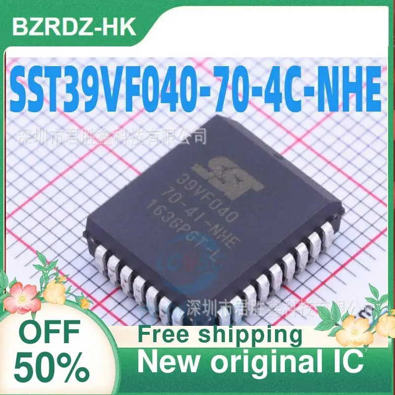 5PCS SST39VF040 SST39VF040-70-4C-NHE PLCC32  New original IC