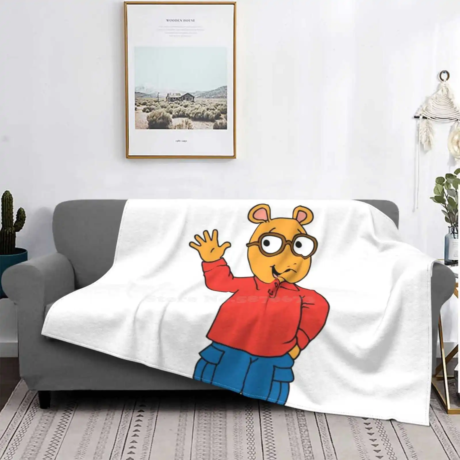 آرثر قراءة أفضل غرفة بيع بطانية الفانيلا المنزلية آرثر قراءة Diminou D W قراءة مغامرات آرثر