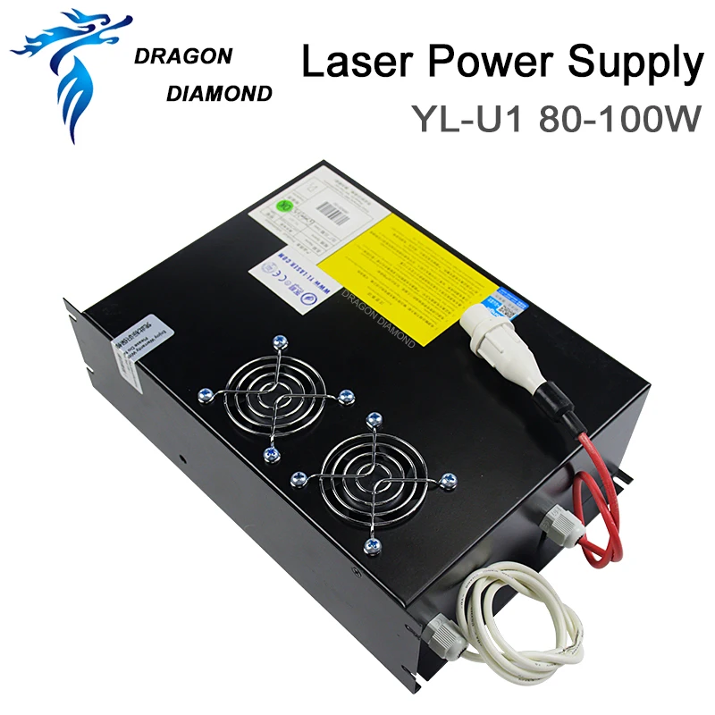 DRAGON DIAMOND YL-U1 100W Yongli Laser Power Supply for YONGLI For A2s/A4s R3/R5 H2/H4 80W-100W CO2 Laser Tube Cutting Machine