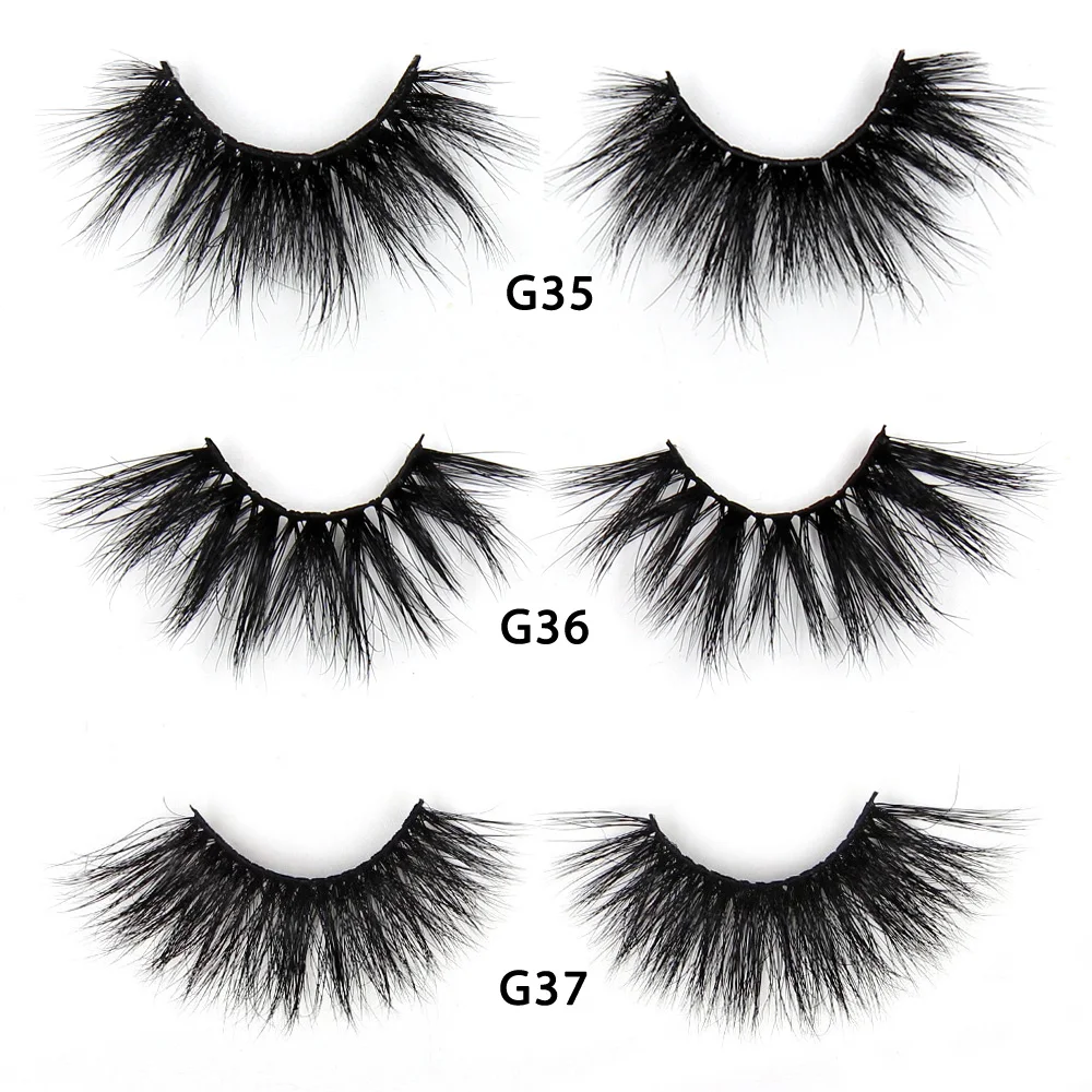 LEHUAMAO Wimpern 3D Wimpern 25mm Nerz Falsche Wimpern Flauschige Weiche Wimpern Dramatische Make-Up Wimpern Nerz 3D Wimpern Natürliche Lange G05 – Detail 12