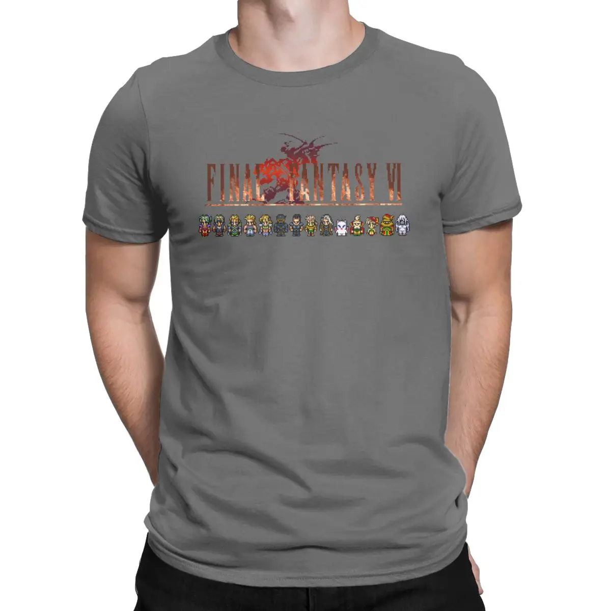 The Best Fantasy Gaming T Shirt Final Fantasy video Games 100% Cotton Tops Casual Short Sleeve Tee Plus Size printed T-Shirts