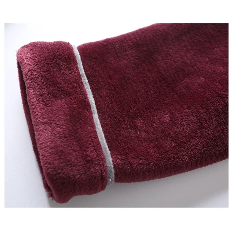 Men Pajamas 100% Flannel Home Wear Long-sleeved Trousers Pajama Suit Winter New Loose Warm Pajamas