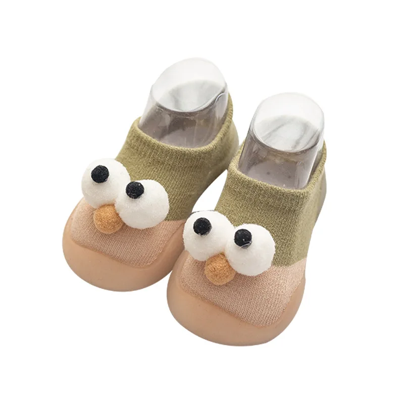 Children Anti-slip Shoes Newborn Baby Boy Girl Cotton Non-slip Floor Socks Rubber Sole Cartoon Indoor Socks Infant