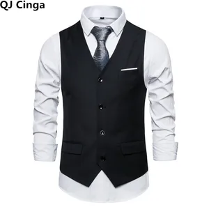 Anzugweste für Männer, ärmellose Jacke, Hochzeitsfeier, Rot, Blau, Lila, Schwarz und Grau, asiatische Größe S-6xl 10 Hauptverkäufe lila Weste - №8