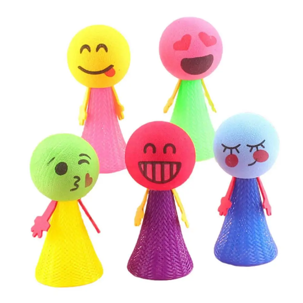 Jumping Elf Toy Cartoon Decompression Doll Bouncing Toy Decompression Squeeze Toys Sensory Squishy Toy Random Color