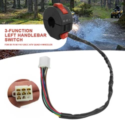 ATV Pulsante Interruttore Della Luce 3 Funzione di Sinistra Del Manubrio Interruttore di Montaggio Per 50/70/90/110/125CC ATV Quad Dirt Bike ATV Accessori