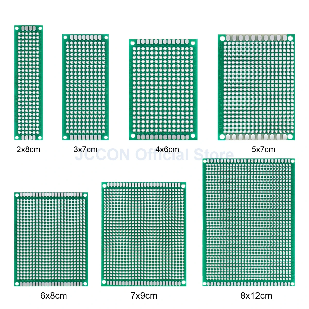 1PCB Board singolo lato prototipo circuito stampato universale fai-da-te 2x8 3x7 4x6 5x7 6x8 7x9 8x12 9x15cm piastra di saldatura per Protoboard