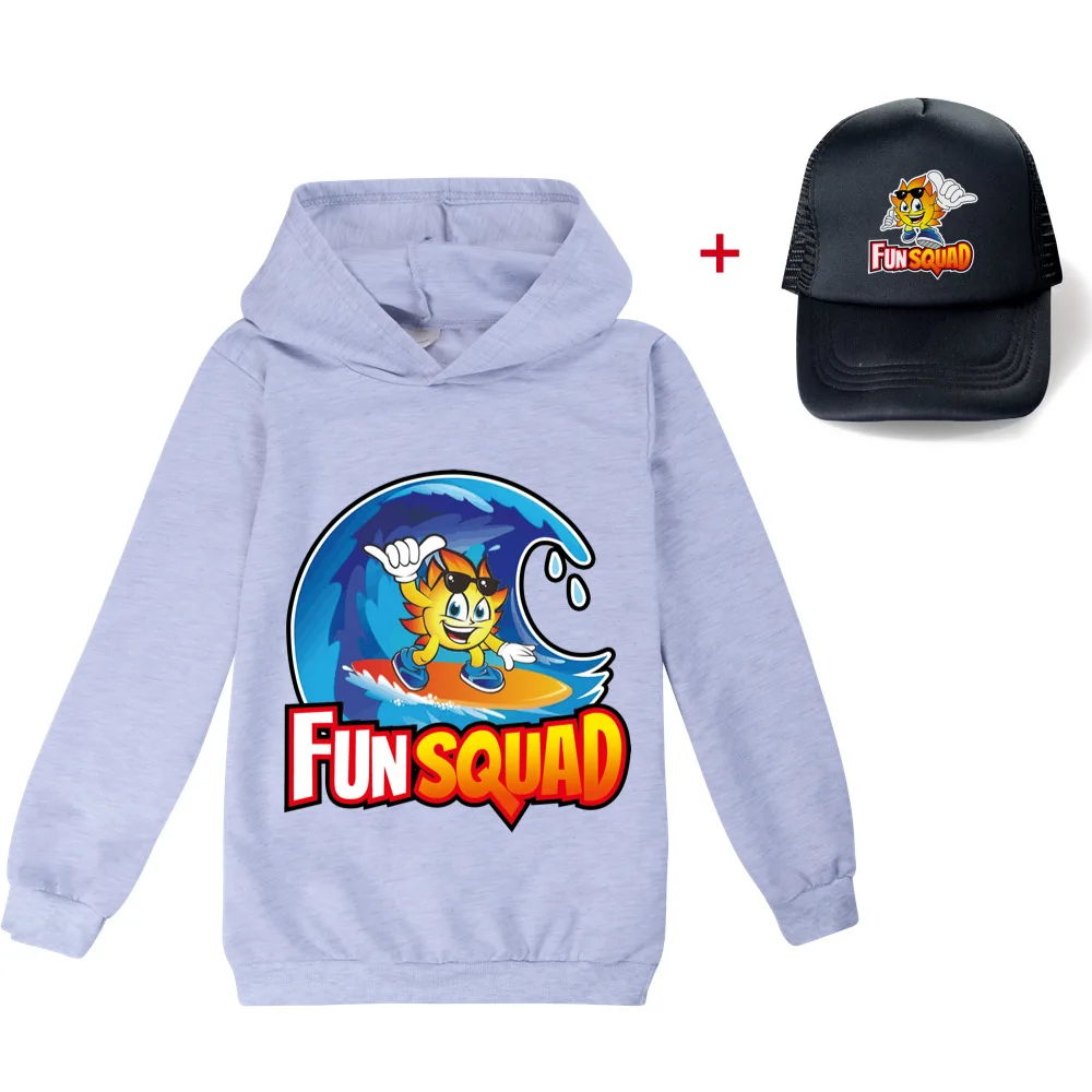 Fun Squad game Clothes Fall Outfits Baby Girl Boys Long Sleeve Tops Grils Clothing Big Kids Tshirt Sweatshirt Baseball Cap image 6