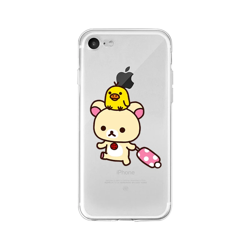 Yinuoda custodia per telefono di alta qualità cliente Rilakkuma per iPhone 5 5Sx 6 7 7plus 8 8plus X XS MAX XR 11 pro max