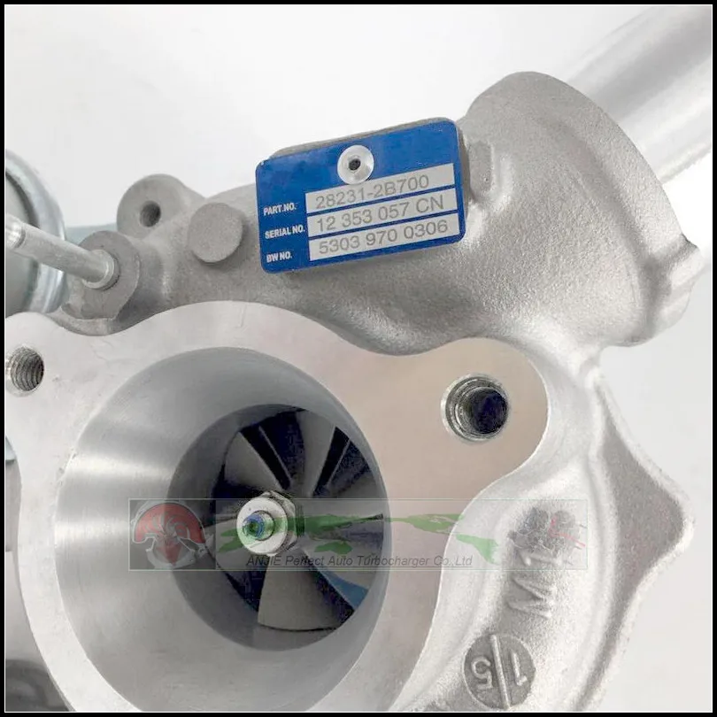 

Турбокомпрессор BV43 53039700306 53039880306 16389700000 53039700300 53039880300 28231-2B700 282312B700 для Hyundai Veloster 1.6T 1.6T-GDI