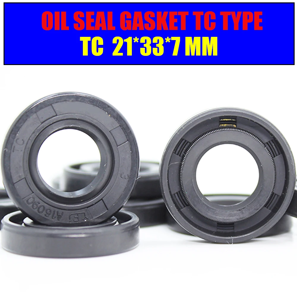 

ID 21mm Oil Seal Gasket TC 21*33*7 mm ( 8 Pcs ) Bearing Accessories Radial Shaft NBR Seals