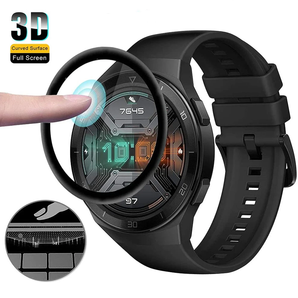 3D Curved Edge Protector Film For Huawei Watch GT2e Full Coverage Screen Protective Film