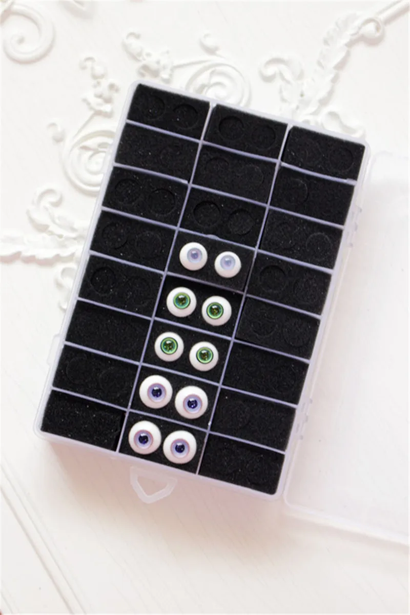 

BJD doll eye box is suitable for 12mm, 14mm, 16mm, 18mm size double eye box 24 and 36 boxes (excluding eyes)