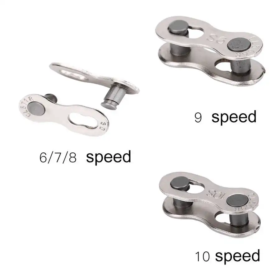  Pairs Bike Chains Links 6/7/8/9/10/ Speed Quick Master Link Joint Chain Pin Mountain Road Bike  Chain Connector