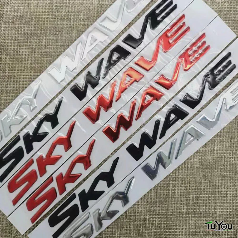Motorcycle Emblem Badge Decal 3D Tank Wheel Logo Sticker alloy fuel tank stickers for SUZUKI SKYWAVE