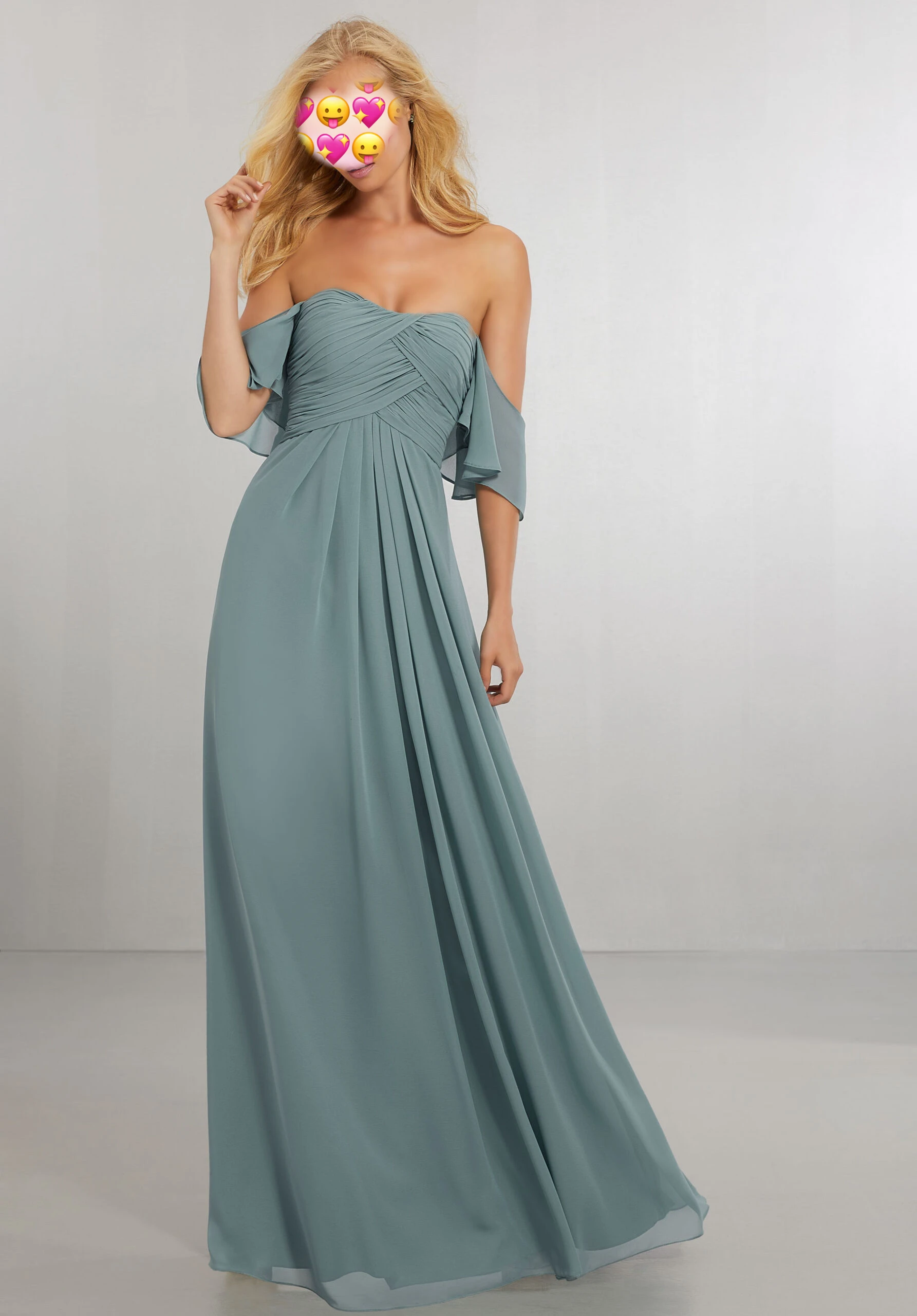 

Beach Bridesmaid Dresses 2020 off Shoulder Prom Party Gowns Wedding Guest Maid Of Honor Dress Ruffles Beach Style