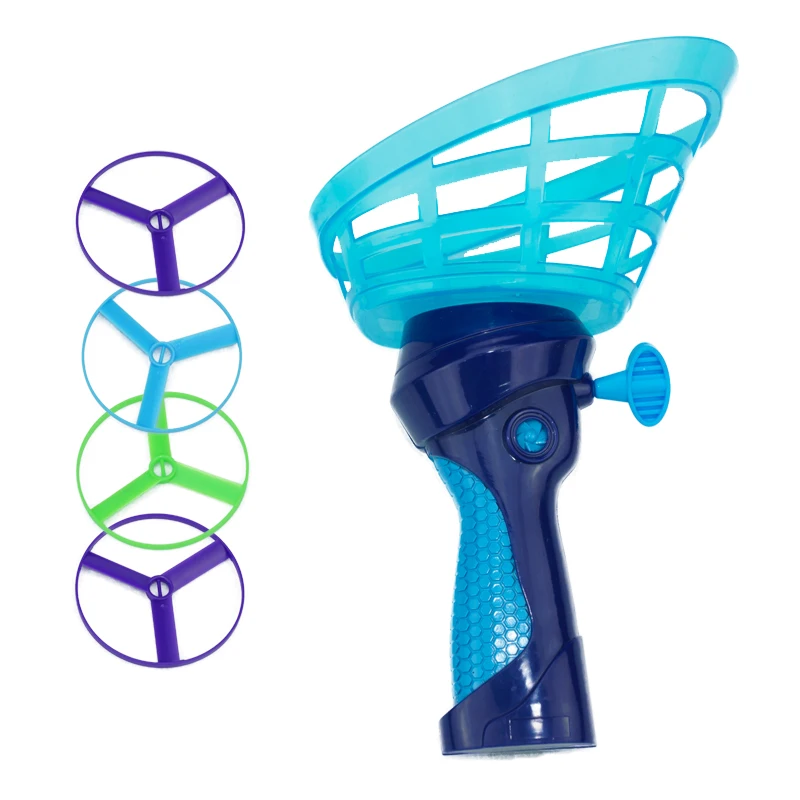 Fliegende Untertasse Disc Launcher Kinder Fliegende Spielzeuge Zugschnur UFO Wurf Fangen Outdoor Sport Propeller Kinder Spielzeug Geschenk Für Junge Mädchen – Detail 7