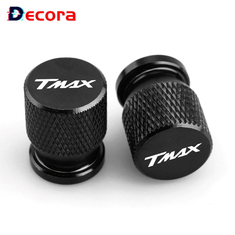 Motorcycle Wheel Tyre Valve Caps Covers For YAMAHA TMAX500 TMAX530 TMAX560 TMAX T-MAX 500 530 560 Tech Max 560 Tire Valves Black