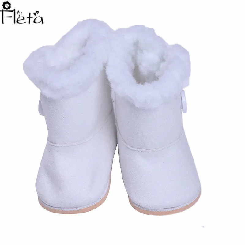 Doll 9 Styles Fashion Winter Boots For 18 Inch American Baby Doll&43 Cm Born Baby Generation Girl's Russian DIY Toy Gift