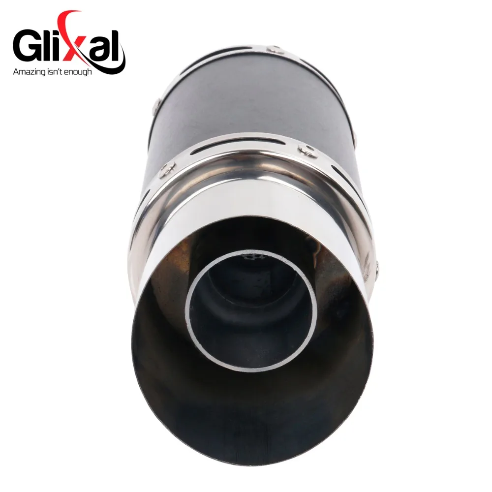 Glixal GY6 50cc 125cc 150cc 7-inch High Performance Racing Exhaust Muffler System 152QMI 157QMJ Scooter Moped ATV Motorcycle