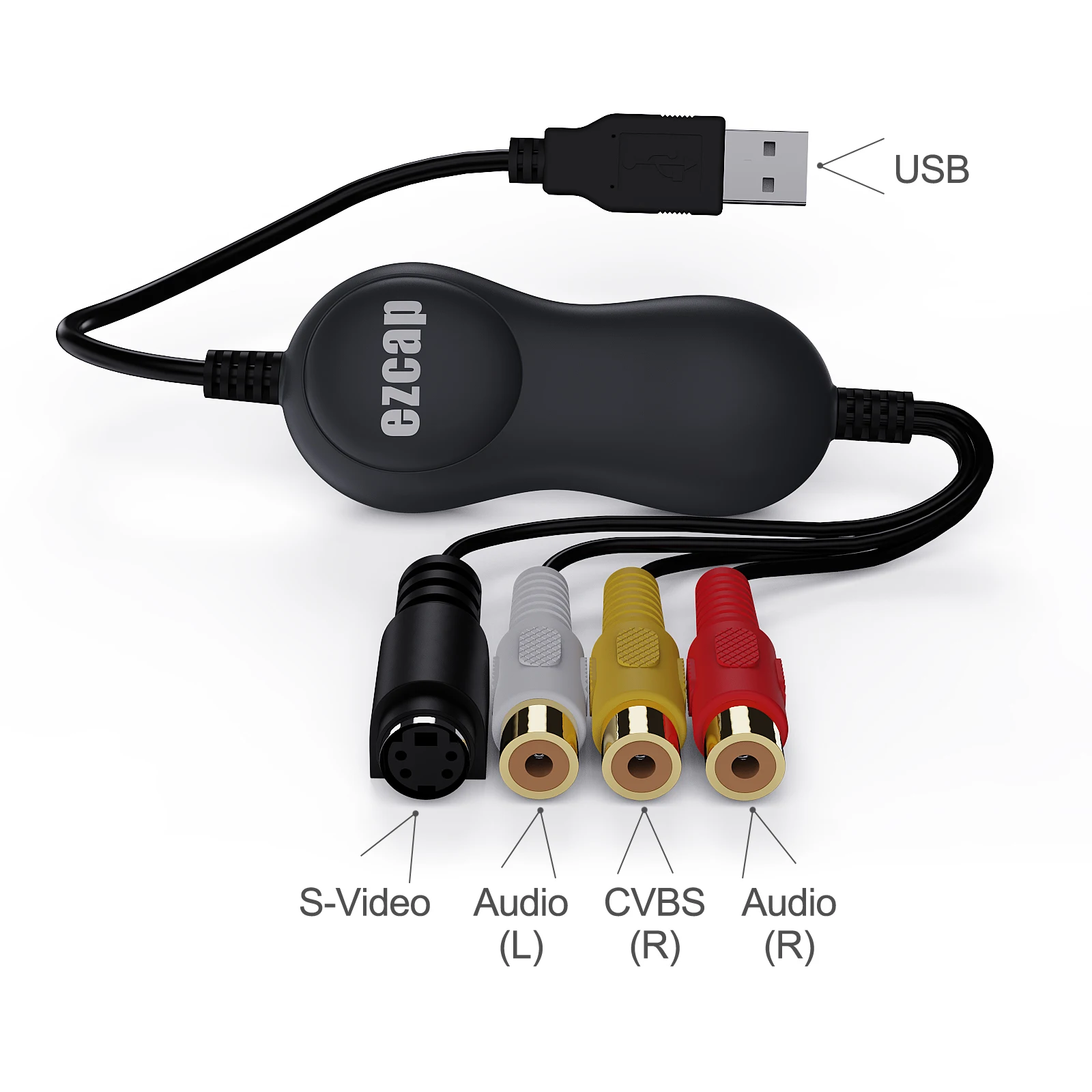 Ezcap159 USB Analog Video Capture Grabber, prend en charge Windows et Catalina