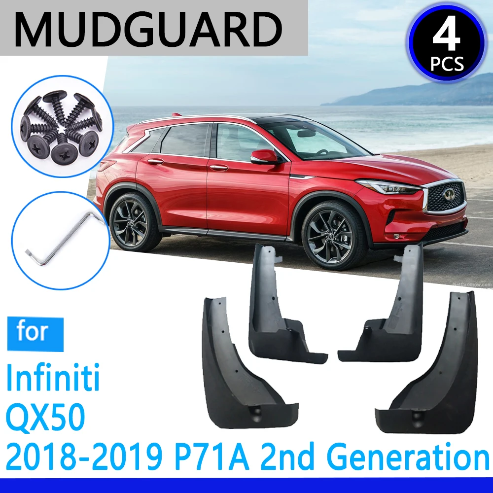 

Mudguards fit for Infiniti QX50 P71A 2018 2019 2020 Car Accessories Mudflap Fender Auto Replacement Parts