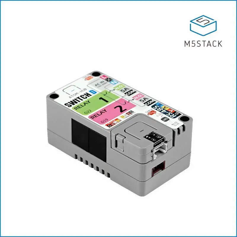 M5Stack Official ATOM HUB SwitchD 2-Relay Kit