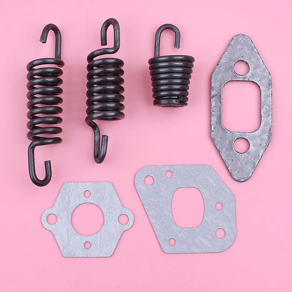 Carburador Carb Gasket Tampão av Spring Mount Conjunto para Partner 350 351 352 370 390 Motosserra Peça de Reposição