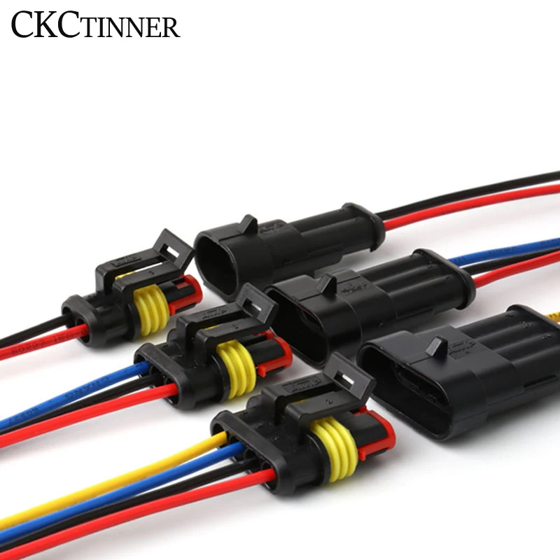 1/2/3/4/5/6P Automotive waterproof connector Female Male Waterproof Electrical Wire Cable harness connector with wire Car Plug