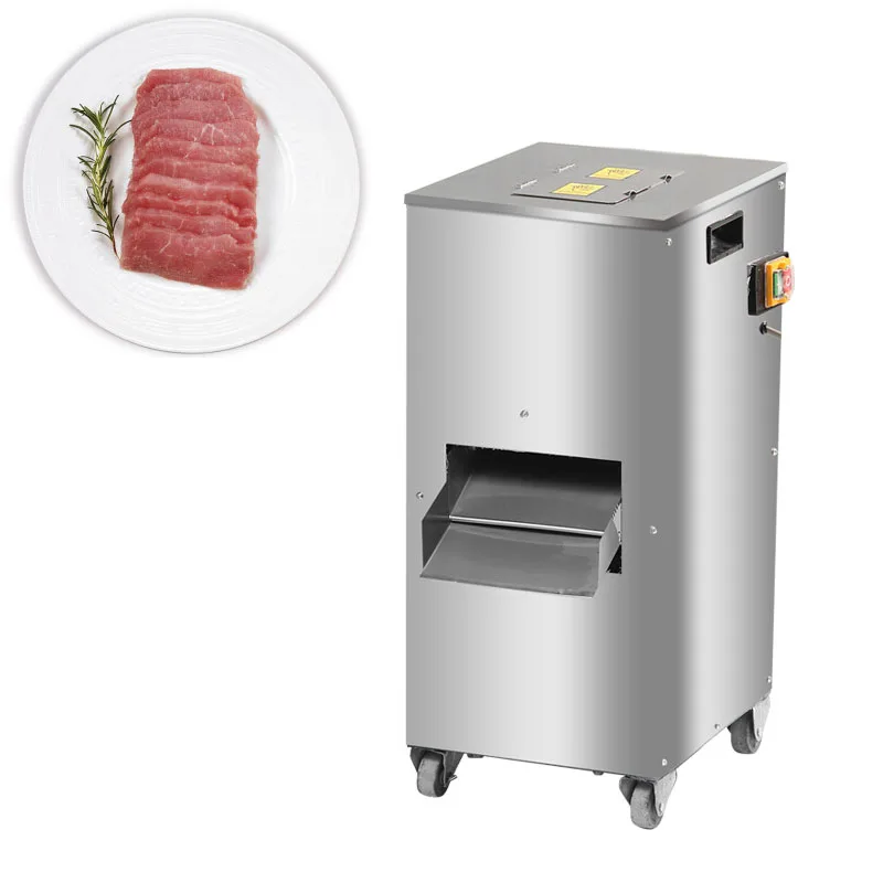 

Slicer Machine Meat Cutter Stainless Steel Commercial Slicer Machine Dicing Meat Slicer Slicing Machine 1800W 200KG/H