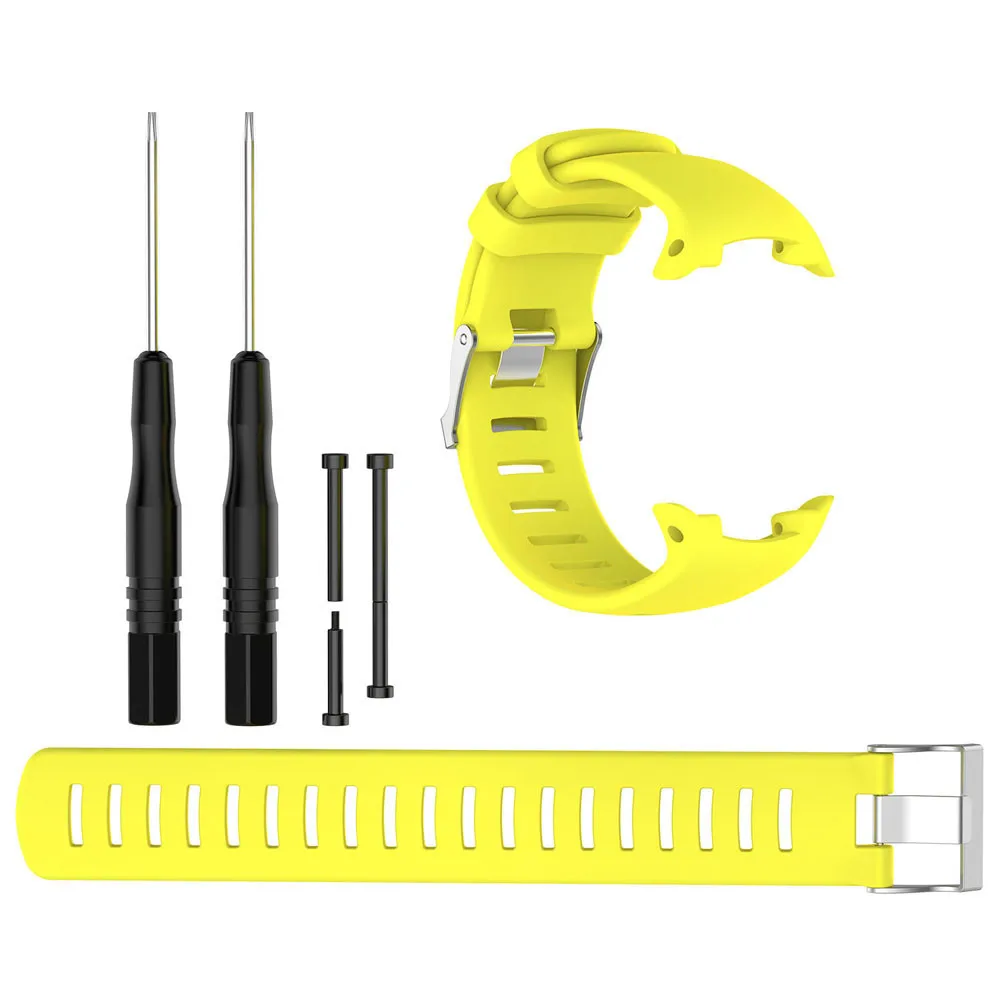 Replacement Silicone Watch Band Bracelet Strap For SUUNTO Suunto D4 D4i Novo Dive Computer Watch Watchband With Install Tools