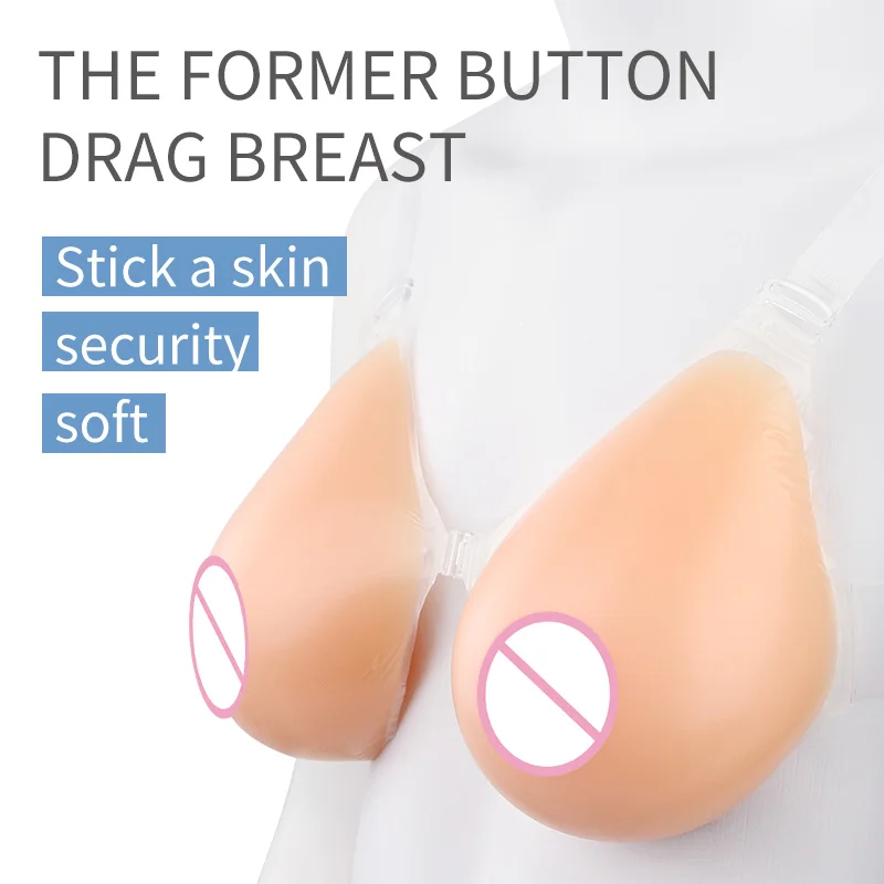 1800-5000g Skin Beige Vivid Soft Natural Transgender Silicone Fake Breast Forms Tear Drop Huge Boobs Artificial