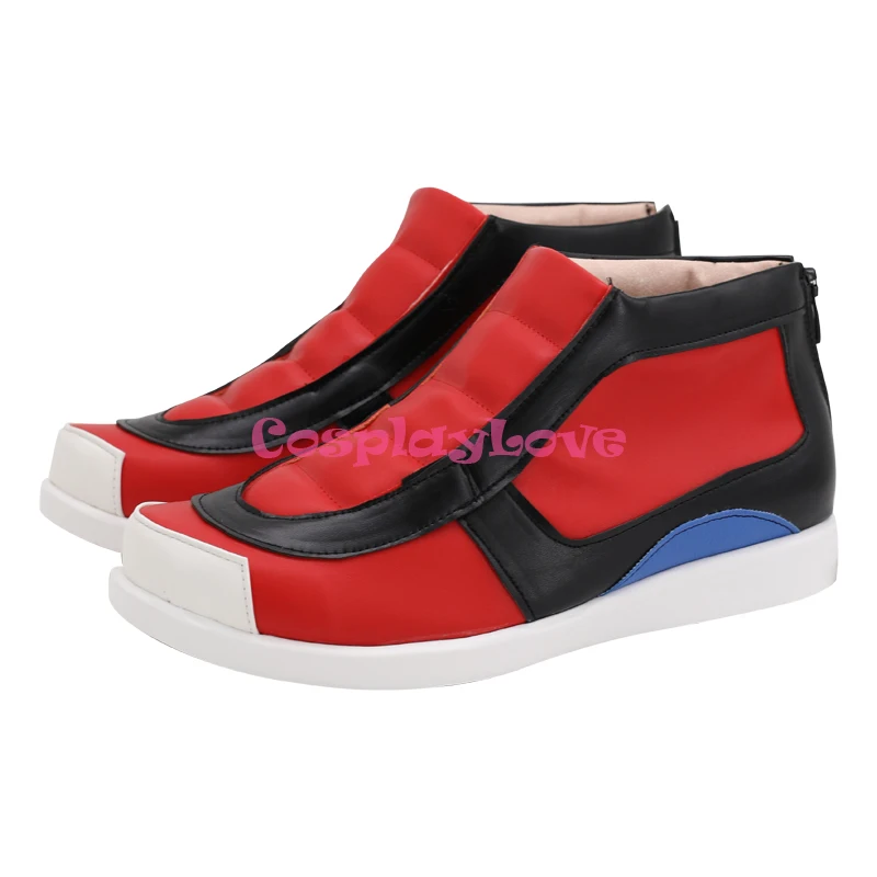 P XY Ash Ketchum Red Cosplay Shoes Long Boots Newest Custom Made For Female Male CosplayLove