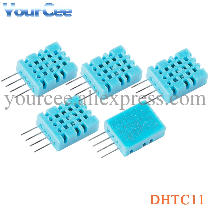 5pcs/1pc DHTC11 Temperature and Humidity Sensor DHT11 Upgrade High Precision Capacitive Digital Module Replace AM2120