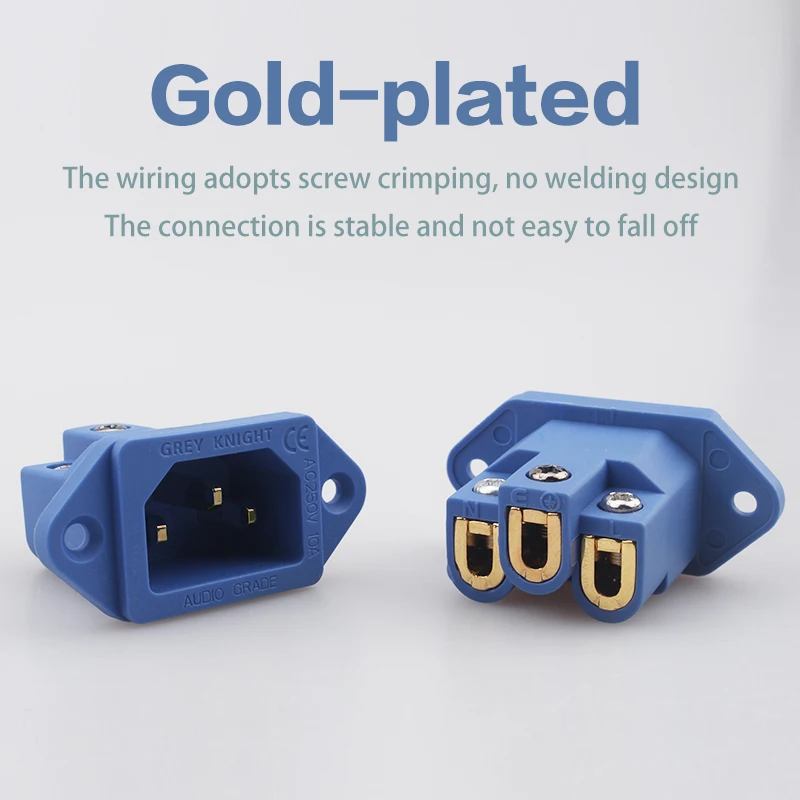 Cinza cavaleiro soldagem-livre cobre puro banhado a ouro/ródio-chapeado fonte de alimentação tailstock interface acessórios