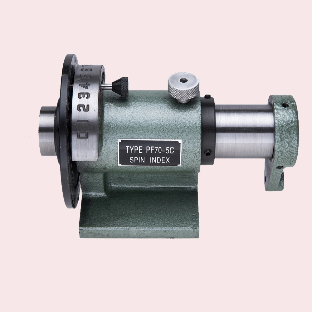 PF70-5C Simple Indexing Head Fast Aliquot เจาะและเครื่องบดกัดสามารถเชื่อมต่อกับ Chuck ได้