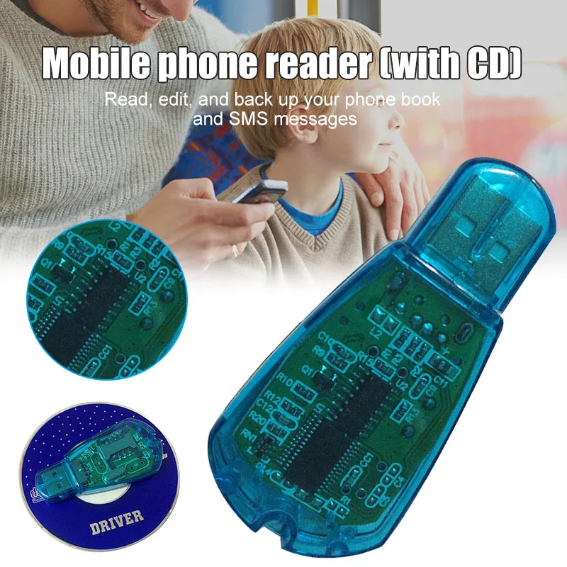 USB SIM 카드 리더, SIM 카드 라이터, 복사, 복제기, 백업 GSM CDMA WCDMA 휴대폰 액세서리