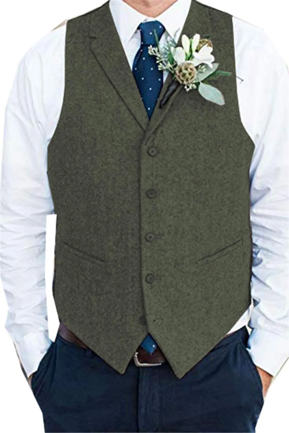 

Green Casual New Vest Men Custom Made Vest Waistcoat Brown Color Mens Wedding Dinner Evening Vests 2020