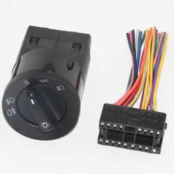 OEM Euro Headlight Headlamp Fog Lamp Knob Switch Control + plug For VW Jetta 4 Golf 4 GTI Mk4 Bora Passat B5 B5 1C0 941 531